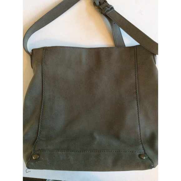 Army Green Heavy Canvas Crossbody Messenger Bag B2 - Picture 2 of 3